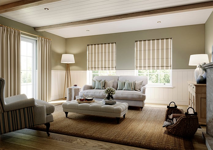 The British Stripe Co. Henry, Chilterns No.1 - Twist&Fit Roman Blind - Image 7